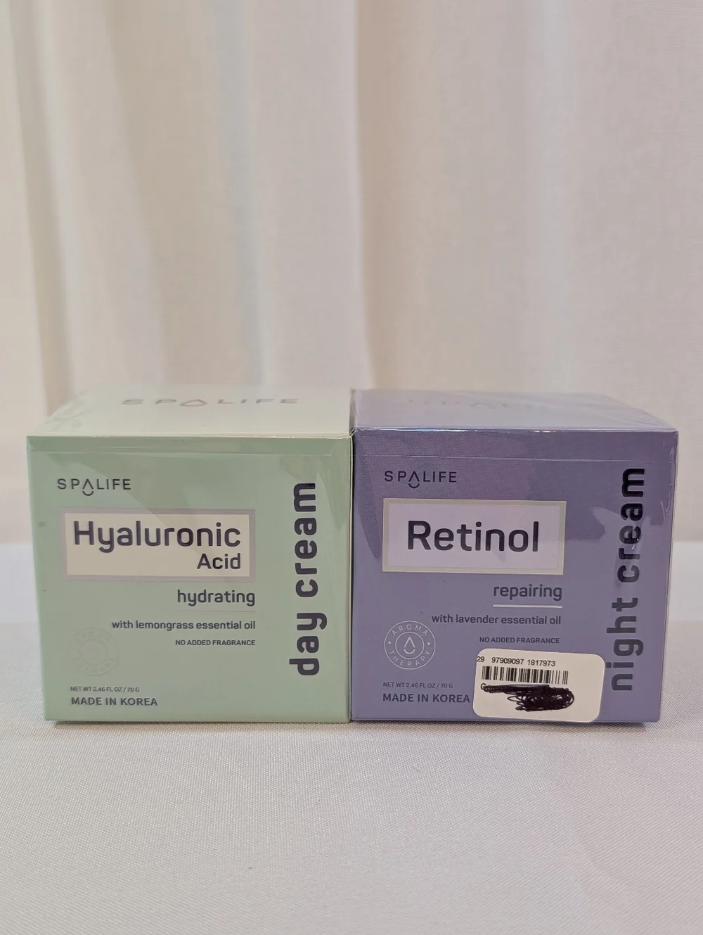 Spalife Hyaluronic Acid Day Cream And Retinal Night Cream Full Size Set